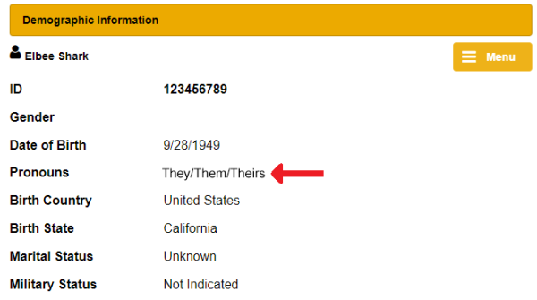 MyCSULB Personal Info 6.3 screenshot sr-pronoun-step3c