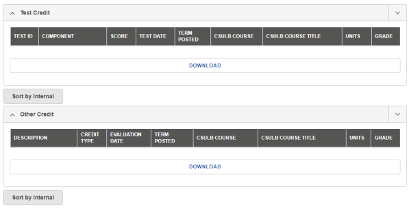 Using Academic History screenshot
