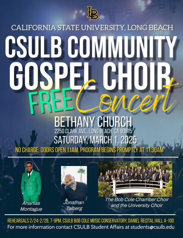 CSULB Community Choir Concert Flyer