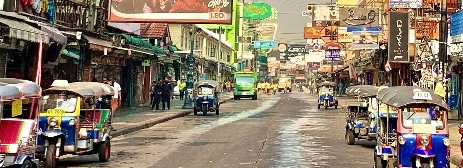 busy street in Thailand