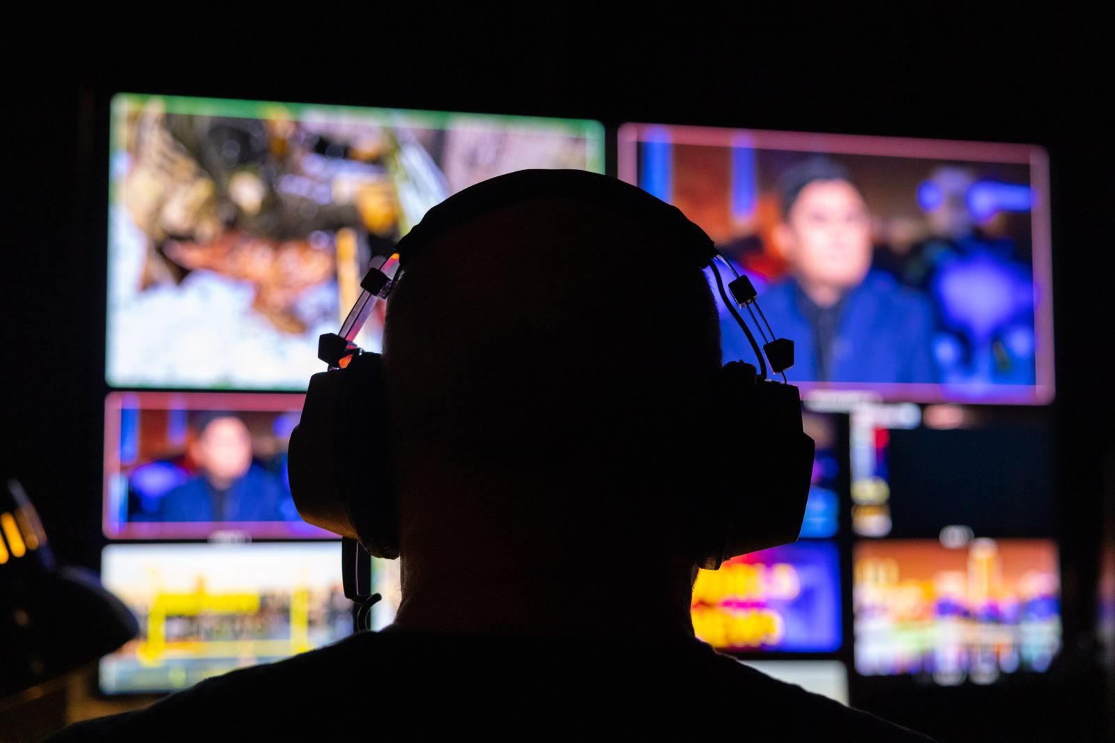 Craig Walker works behind the scenes at Beach TV News