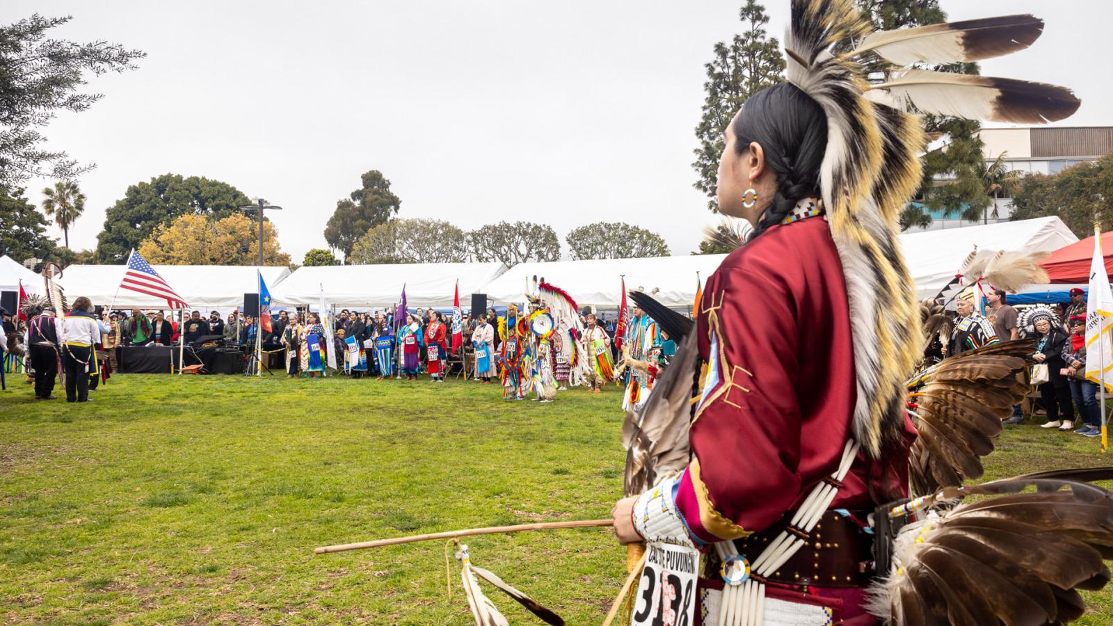 Young man at Pow Wow 2023