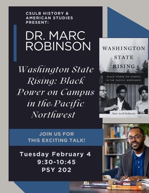 Flyer for Marc Robinson Talk