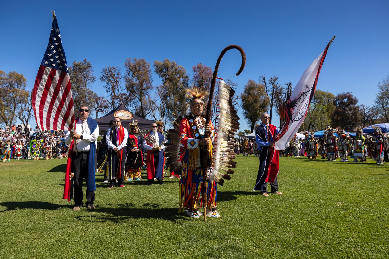 American Indian participants in the 2025 Pow Wow