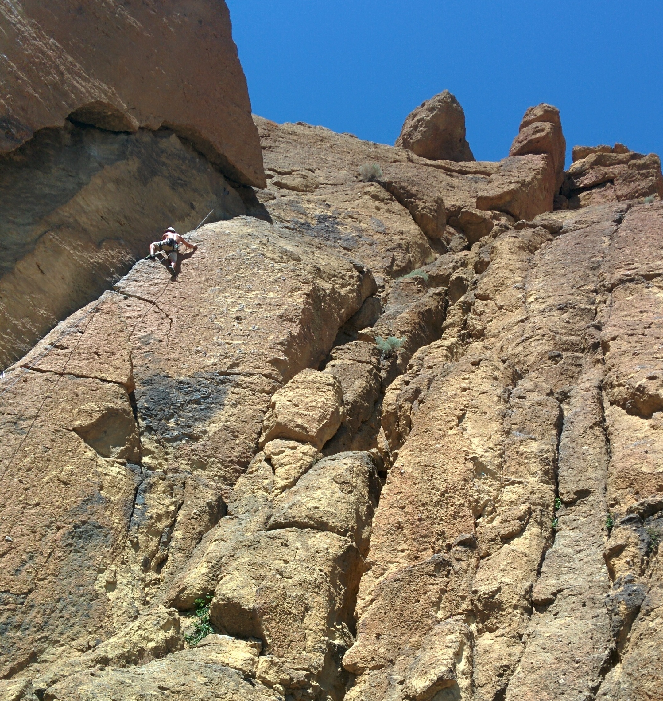 Me climbing at Smith Rock State Park in Oregon