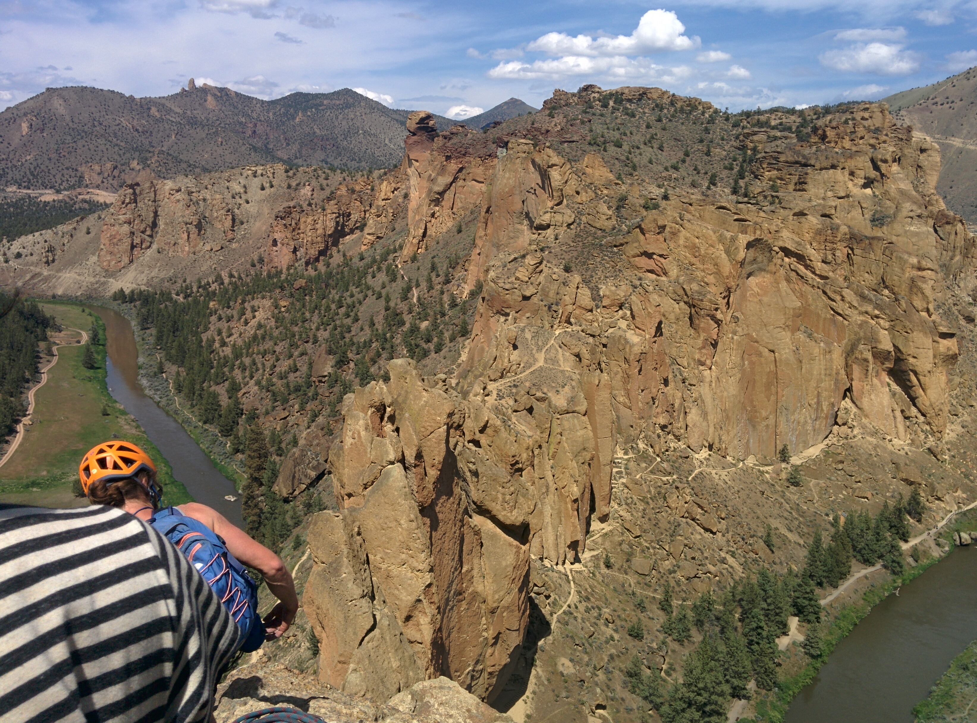 View from the top of Wherever I May Roam at Smith Rock State Park